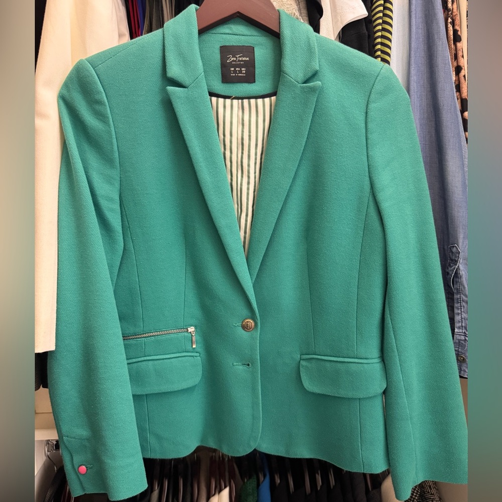 Zara (Trafaluc collection) Women's Green Blazer.